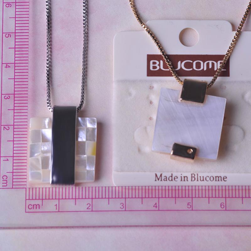 New Fashion Natural Abalone Shell Pendant Necklace For Women Girls Gold-color Collarbone Choker Party Wedding Jewelry