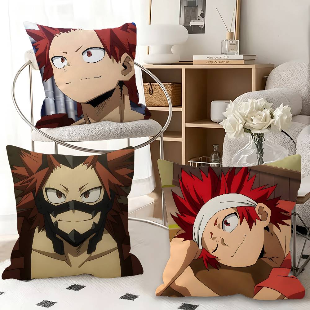 1pc Eijiro Kirishima My Hero Academia Pillow Case Fashion Square Pillowcase Bedroom Sofa Room Ins Decoration Leisure