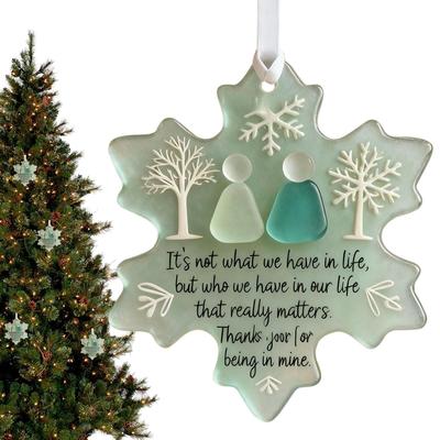 Christmas Snowflake Ornaments Festive Acrylic Friendship Pendant Suspending Snowflake Ornament For Hallway Festival Bedroom
