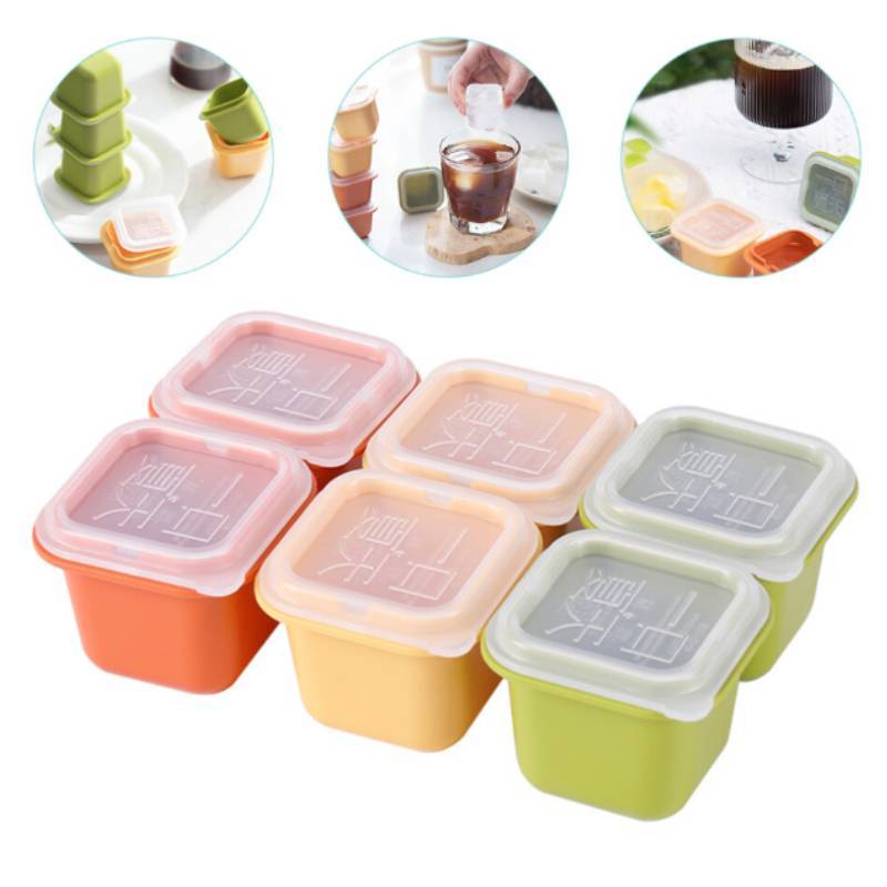 Ice Cube Tray Food Storage Container With Easy Release For Home Use