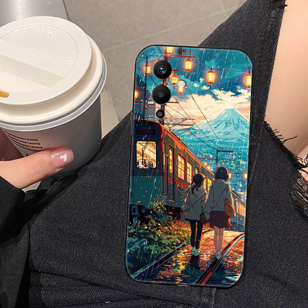 

Чехол для телефона Bus View Cherry Blossoms для Infinix TECNO POP SPARK SMART 5 6 7 8 9 CAMON 15 16 17 20 20C 30 30C ITELS23 TECNOSPARK6(5)AIR