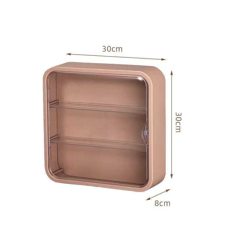 Large Capacity Transparent Wall-Mounted Figurine Display Rack with Dustproof Storage