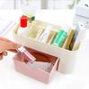 Jewelry & Cosmetics Desk Organizer: Plastic Drawer for Skincare, Brushes, & Lipsticks