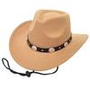 European Wool Rolled Design Unisex Sun Hat For Outdoor Travel