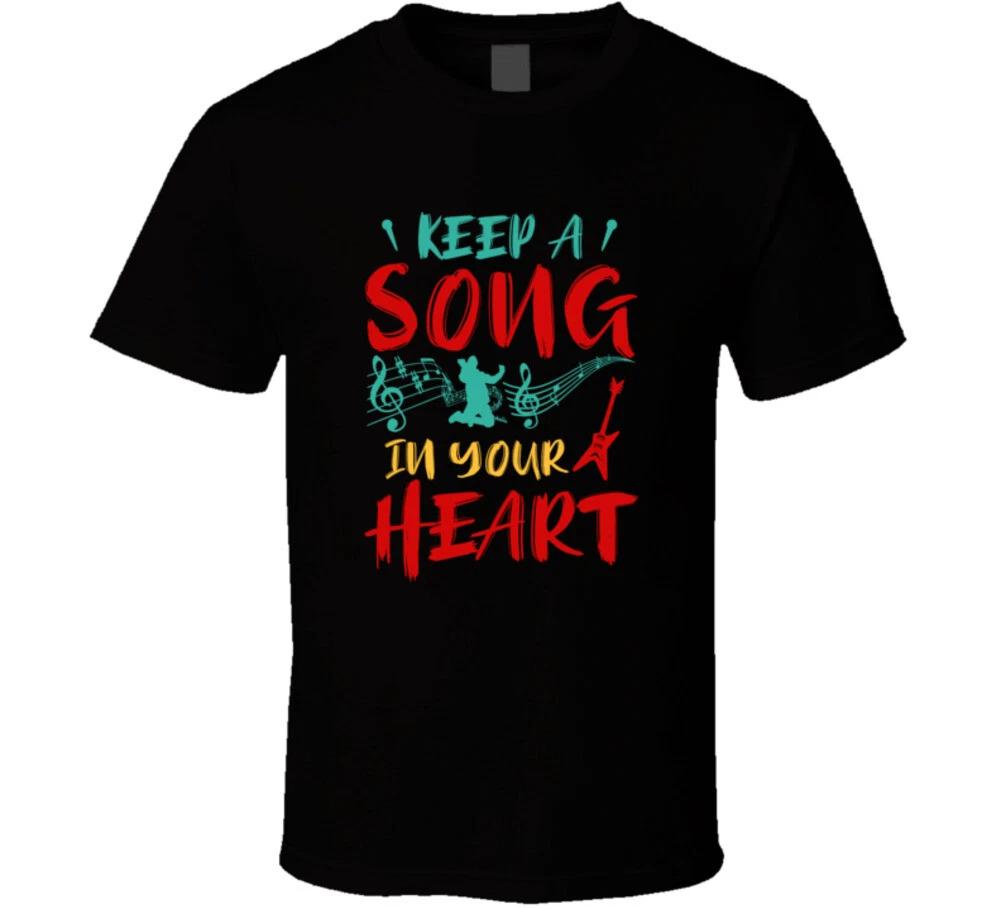 

Keep A Song In Your Heart Music Gift T Shirt 2XL