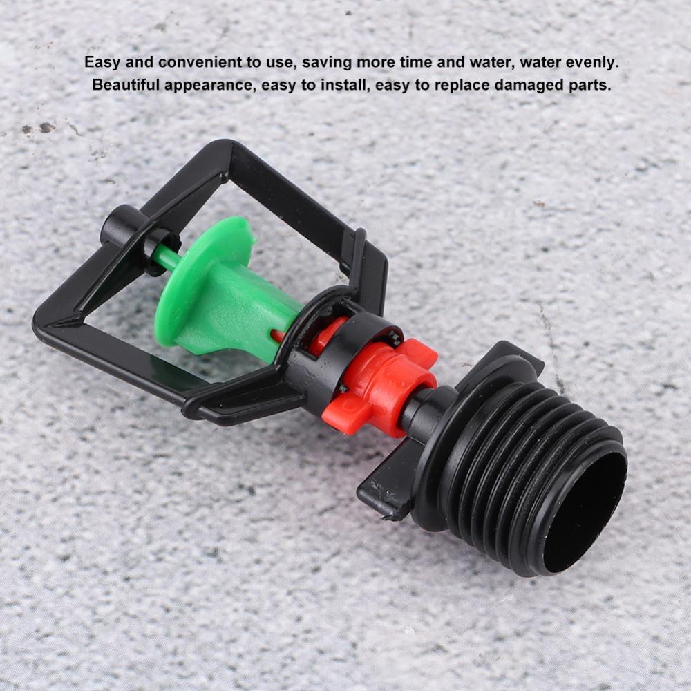 20Pcs Plastic Misting Nozzle G1/2 Male Thread Irrigation Sprinkler Nozzle  Plants Watering