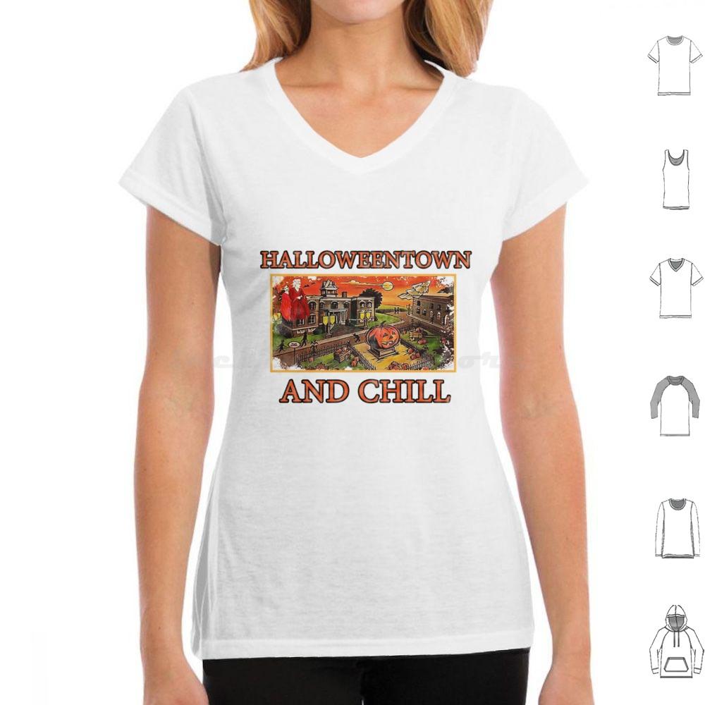 Halloweentown And Chill T Shirt 6xl Cotton Cool Tee Halloweentown Halloweentown University Halloween Halloweentown And Chill