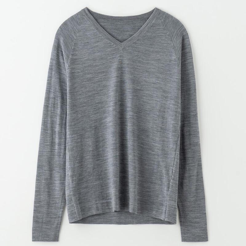 Sinofrud Men's Lightweight Merino Wool V-Neck Knit Sweater