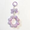 Korean Bow Pearl Pendant For Iphone Girl Phone Key Chain Jewelry Gifts Charm Hanging Cord Bracelet Lanyard Colorful Bead Chain