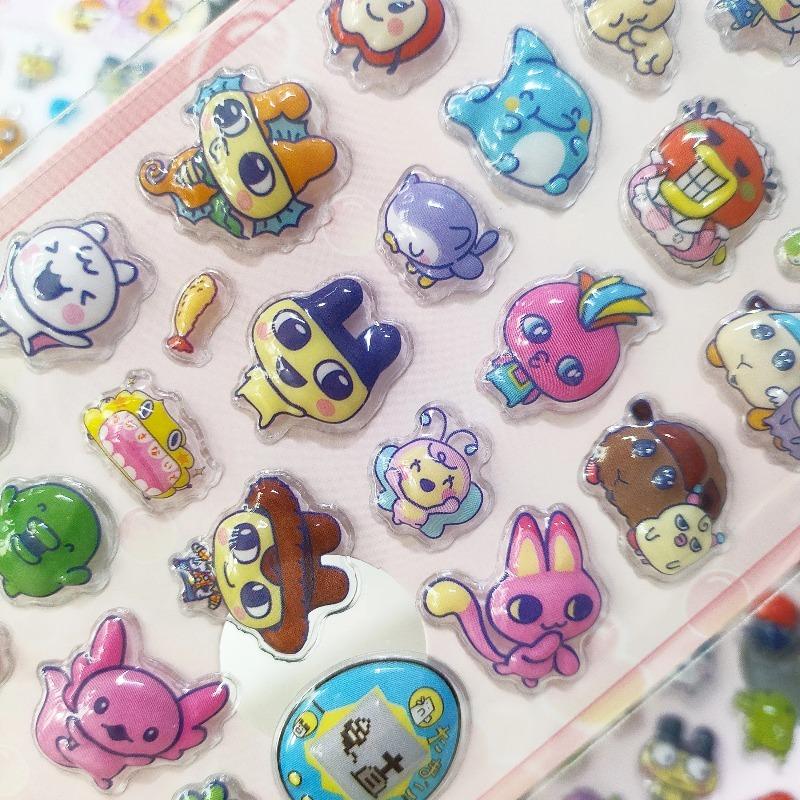 4Pcs Hot Cartoon Anime Decor Stickers - 3D Relief Hollow Waterproof Decals For Kids Laptop & Anime Fans Gift Presents