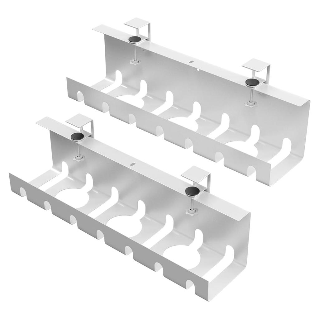 Cable Under Wire No Drilling Cord Cord Outlet Cord Under Desk Cable Japanese Instruction Manual Set of 2 L&L Tray, Desk, Organization, Required,