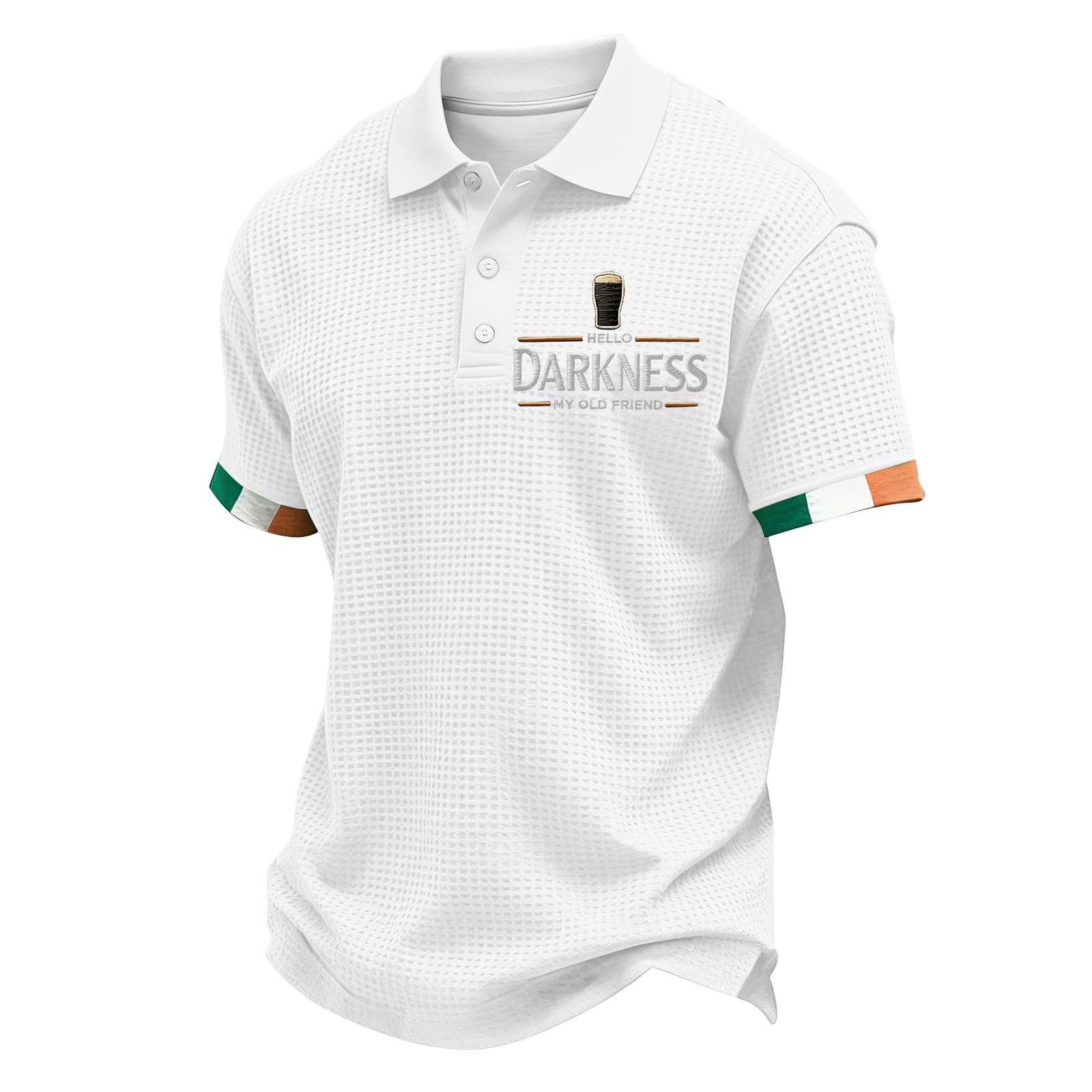 Men s Summer Print Short Sleeve Lapel Shirt Men s Casual Fashion Shirt XL белый 1790₽