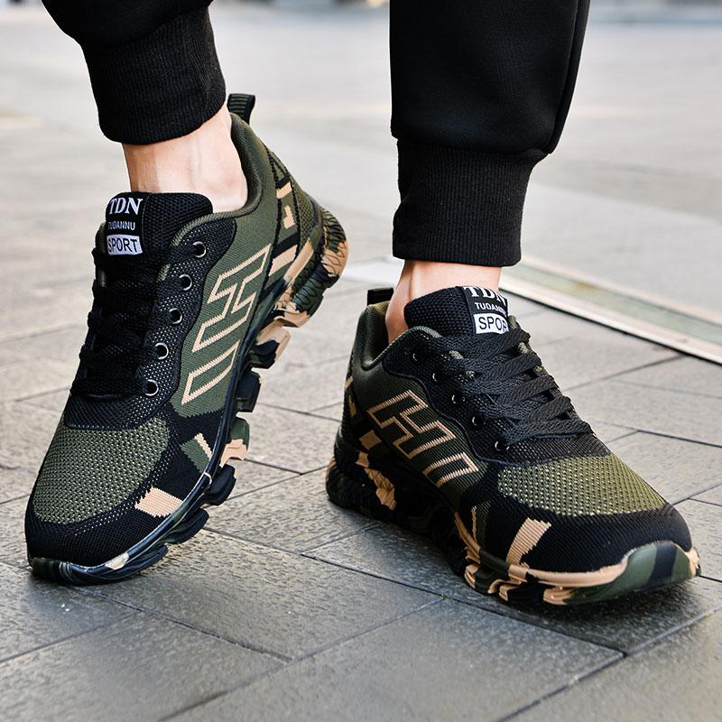 Sneakers for men and women camouflage shoes Ultralight running shoes Breathable mesh casual shoes Military training shoes