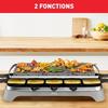 Tefal appareil à raclette et pierrade, 1350 w, jusqu'à 10 personnes, pierre de lave naturelle, rangement pratique pr457812