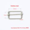 Stainless Steel Adjustable D-Ring Buckle - Copper Three-Speed Wire Pull Design
