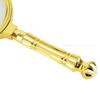 Plastic Loupe Magnifier Gold Delicate Pattern Handle Retro Pocket Tool  Newspaper Reading