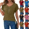 Dames Korte Mouw Trui Tops V-hals Lente Zomer T-shirts Casual Blouses Outfits