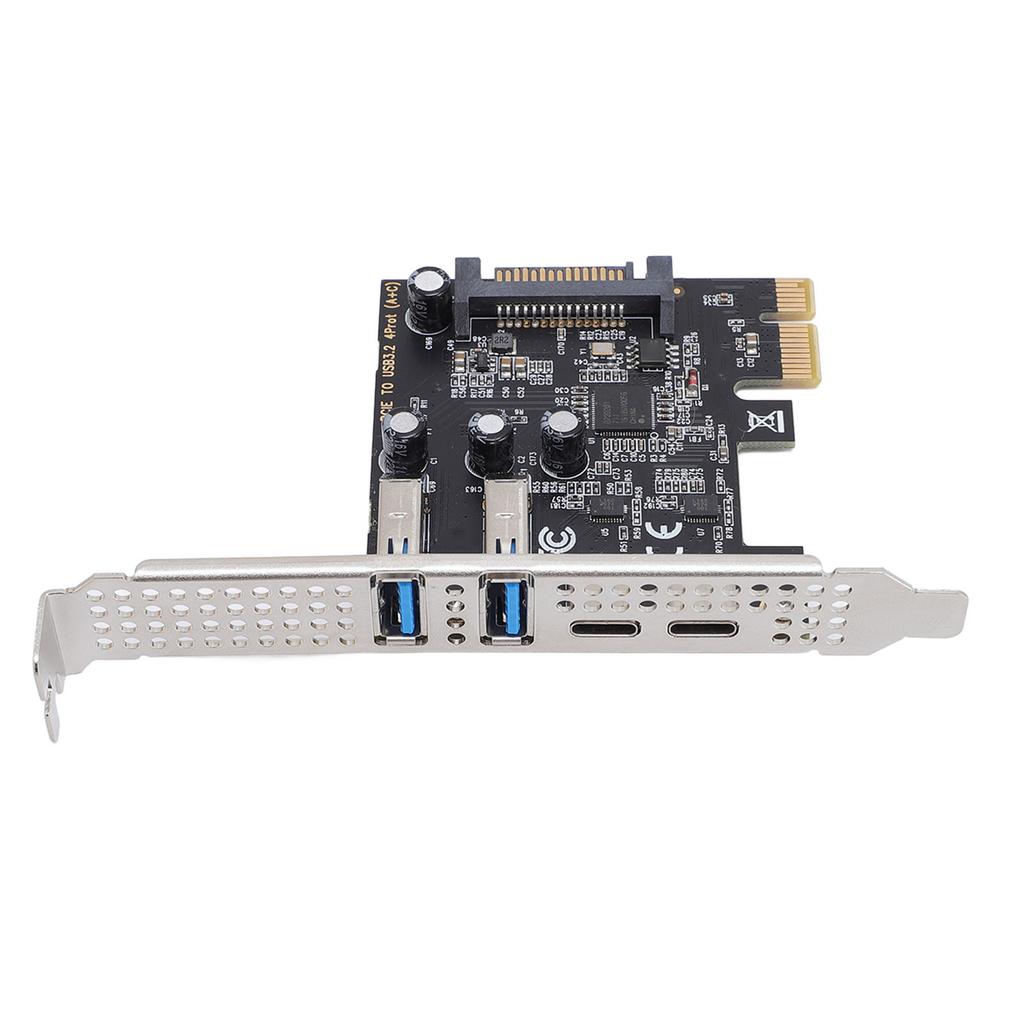 PCIE To USB and Type C Expansion Card 5Gbps Serial ATA Interface Support X1 X4 X8 X16 Stable Power