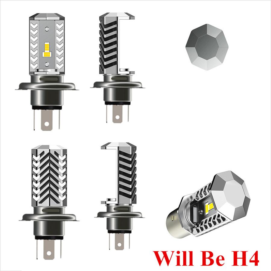 

36 Вт 3600 лм H4 9003 HB2 Светодиодная лампа фары мотоцикла HID Дальний/Ближний свет 6500K Белый