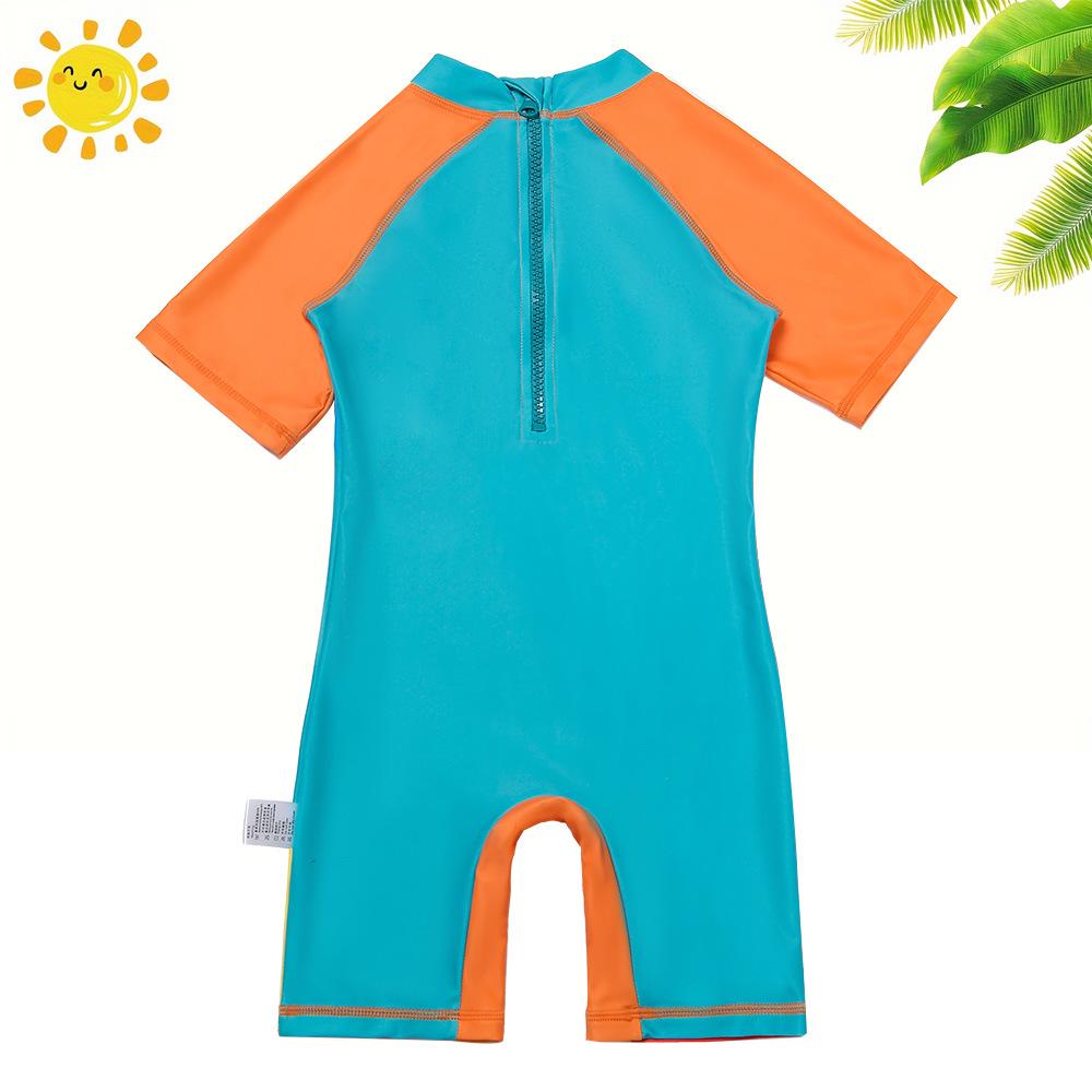 2025 Nezha Cartoon One-Piece Swimsuit with Swim Cap for Boys