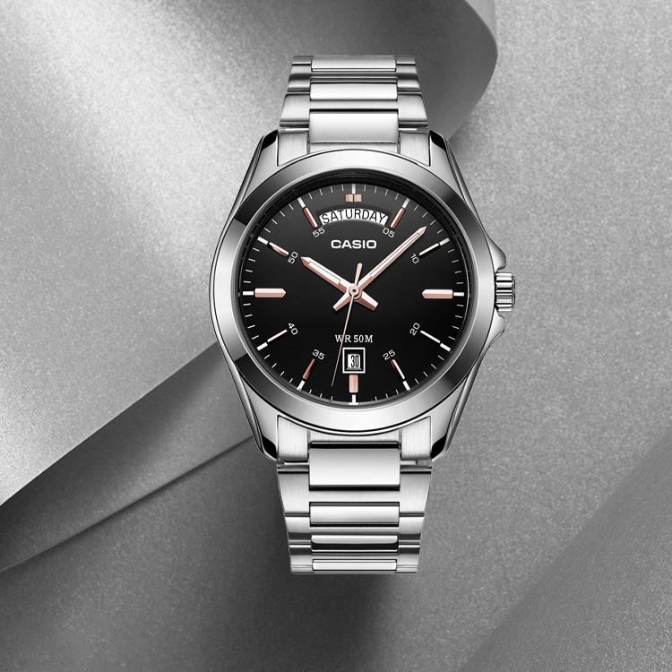 Casio Men Standard Series Black Watch MTP-1370D-1A2 MTP-1370D-1A2