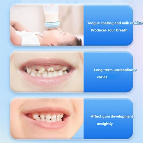 Laeosith Baby Oral Cleaning Cotton Swabs with Baby Tan Coating for Cleaning Oral Fluids in Young Children