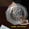 Cloud Mist Salad Plate Ins Glass Octagonal Plate Art Dining Plate Cloud and Mist Pattern Western Salad Fruit Plate