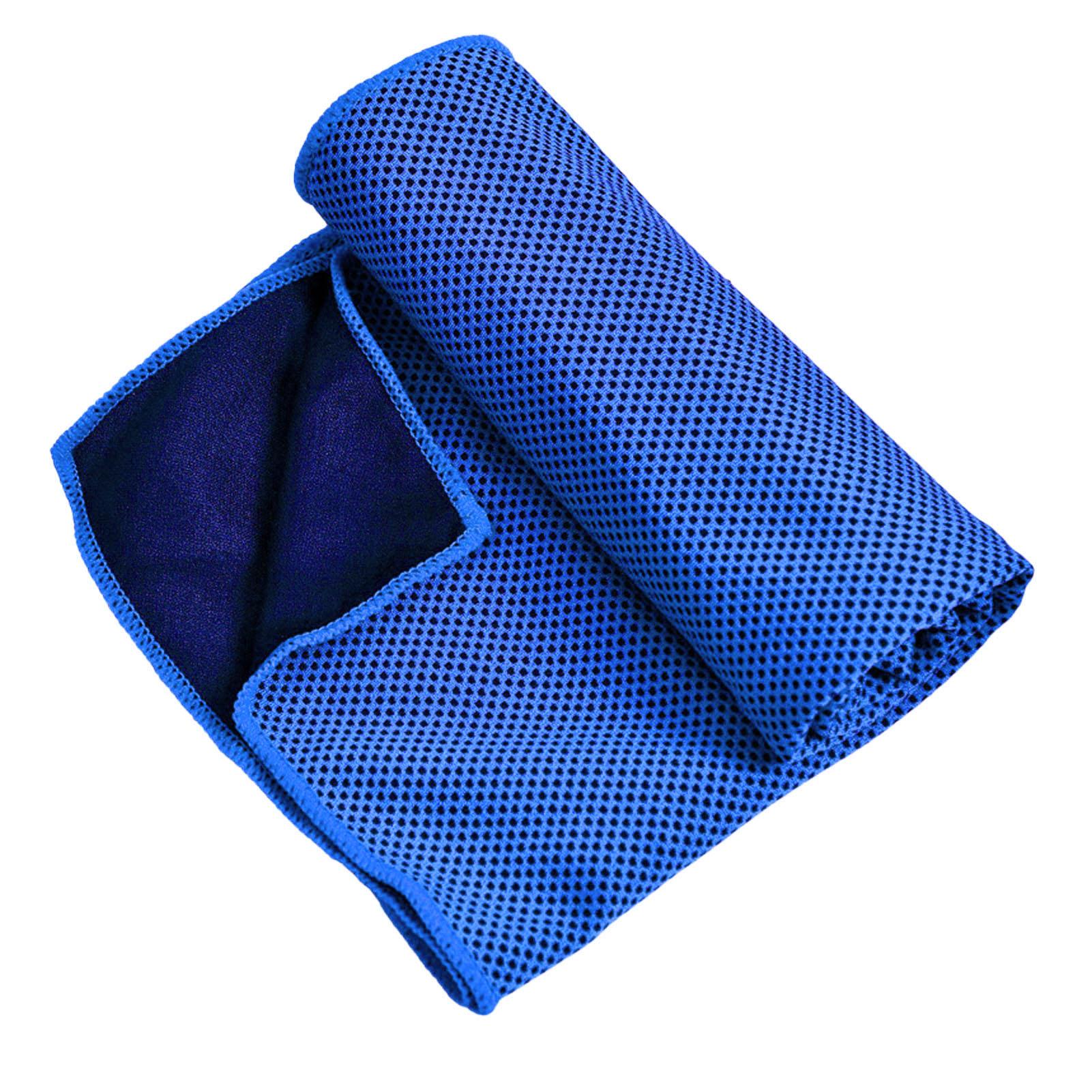 

Охолоджувальний рушник Складний Портативний Вбирає піт Мікрофібра Крижаний Рушник для Спорту Подорожей Йоги Royal Blue