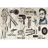 Barber Shop Wallpaper Hair Salon Mural Hairdressing Salon Beauty Salon Nail Shop Wallpaper
