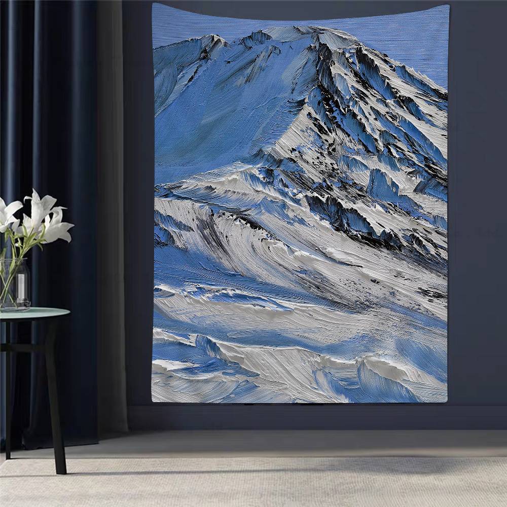 Conrad Jon Snow Mountain Artist Hippie Wall Hanging Tapestries Art Science Fiction Room Home Decor Kawaii Room Decor