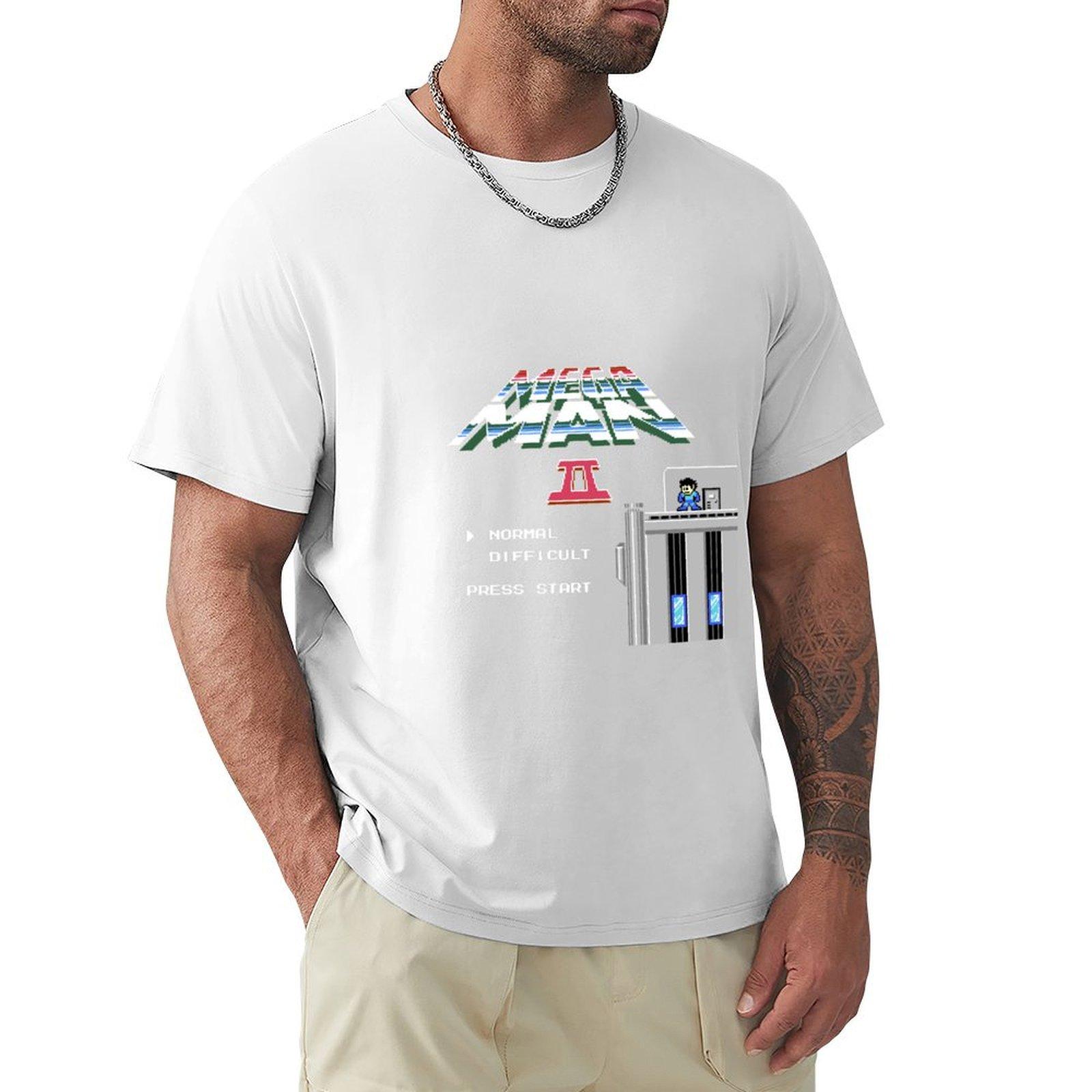 Megaman 2  Hes up on the effin roof TShirt football t shirt Anime tshirt korean fashion black tshirts for men S