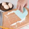 2pcs Dough Scraper Bowl Food-safe Plastic Dough Cutter Flexible Bench Multipurpose Food Scrappers For Bread Dough.