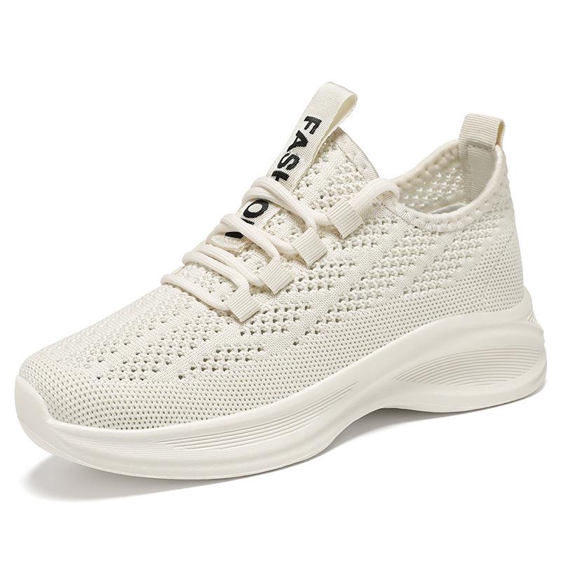 Women's 2025 Spring Flyknit Casual Breathable Fashion Trend Korean Style Sports Shoes