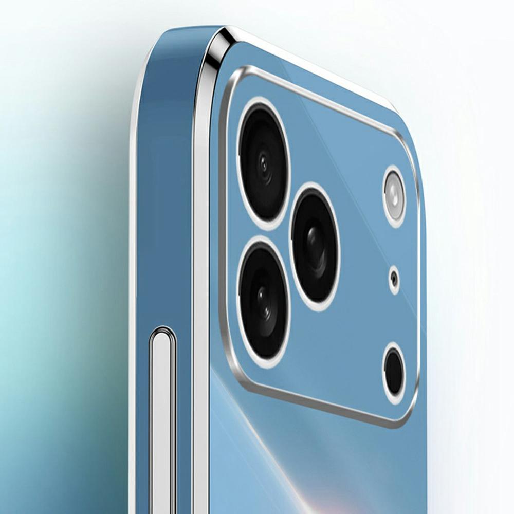 XINLI For iPhone 17 Pro Max Case TPU Phone Cover with Electroplating Frame