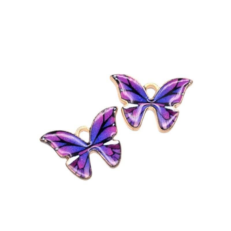 Diy Fashion Accessories Color Butterfly Accessories Alloy Drip Accessories