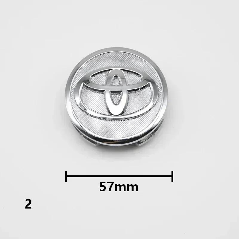 57mm 62mm 4pcs Wheel Rim Center Hub Cap Logo Badge Emblem Fit Toyota Rav4 CHR Corolla Camry Yaris Auris Verso Avalon Car Replace
