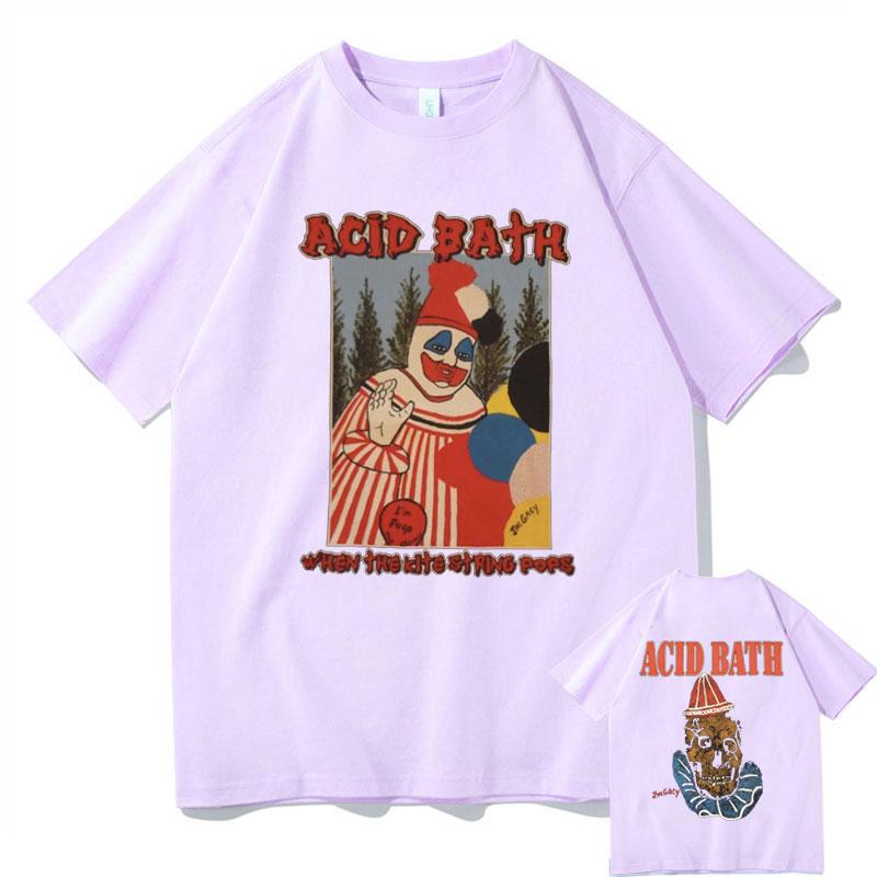 Acid Bath When The Kite String Pops Album Graphic Print T-shirt Men Women Vintage Gothic Rock Tshirt Male Hip Hop Oversized Tees