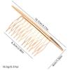 Metal Hair Combs Shiny Fashion Scratch-free Durable Hair Accessories for Girls Bridal Party Wedding Hair Decor