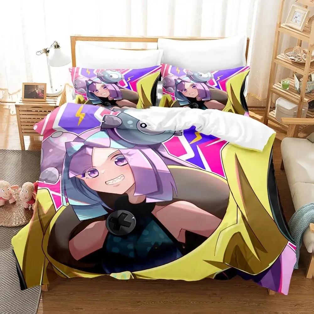 Anime Nanjyamo Kawaii Iono Bedding Set Duvet Cover Bed Set Quilt Cover Pillowcase Comforter King Queen Size Boys Adult Bedding