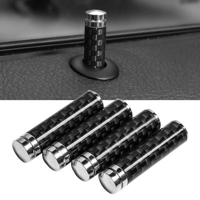 4 szt. Osłona zamka drzwi samochodu rygiel drzwi dekoracyjna nakładka z włókna węglowego do BMW E46 E90 E60 E39 F30 F10 E36 F20 G30 G20 G05