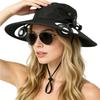 Adjustable Wide Brim Sun Caps Built-in Fan Bucket Cap with Fans Cooling Fisherman Hat  Hiking
