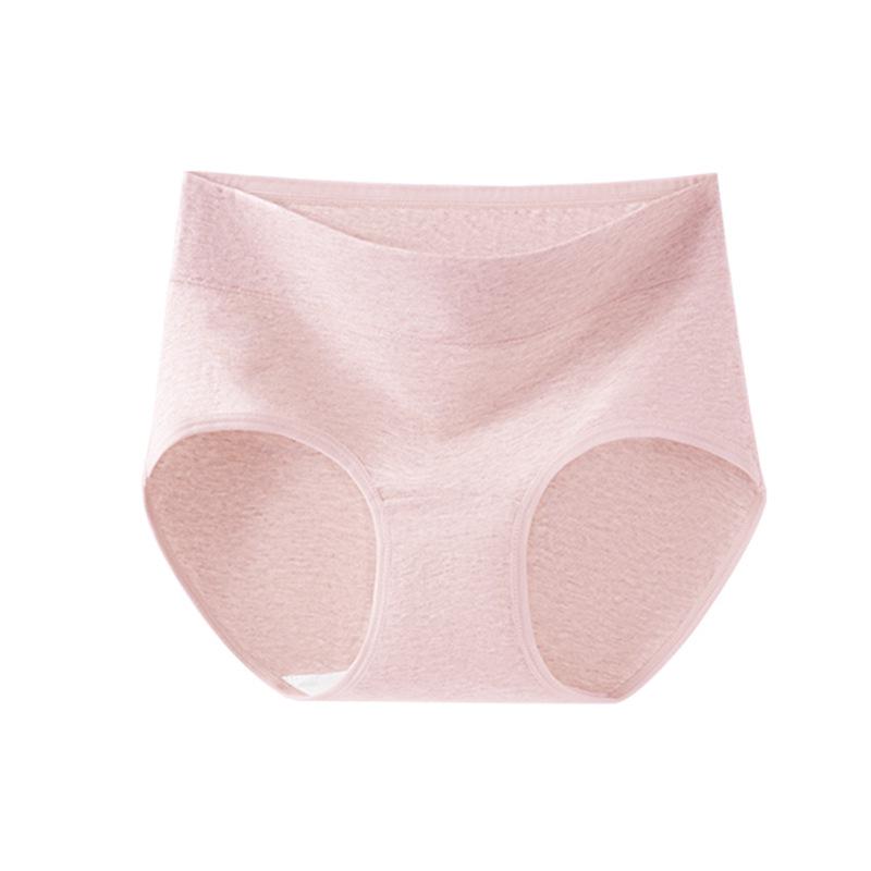 Women's Pure Cotton Seamless Briefs - Antibacterial, Extended Crotch, Mid-High Waist, Class A Comfortable Underwear