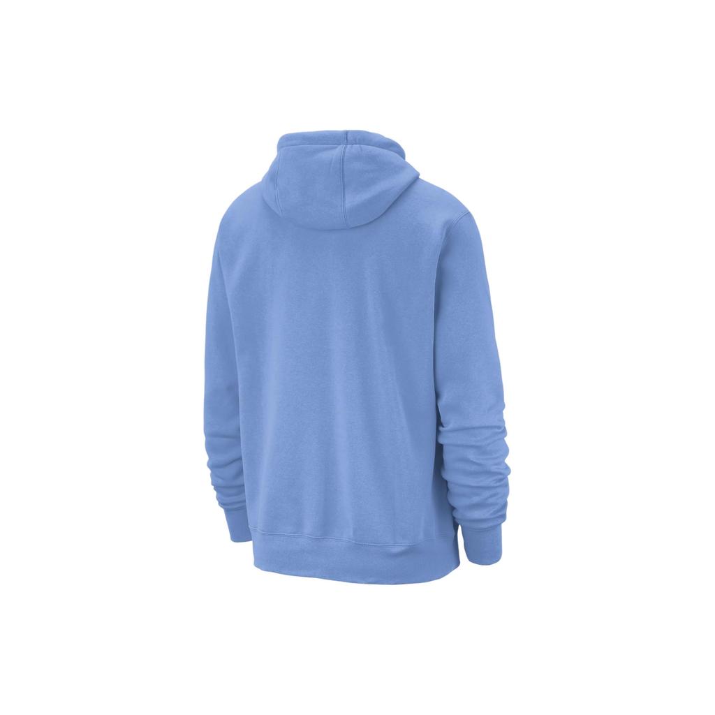 Nike UNC Club American Style Hoodie With Letter Print And Drawstring Men hoodies Sky-Blue FN7839-448
