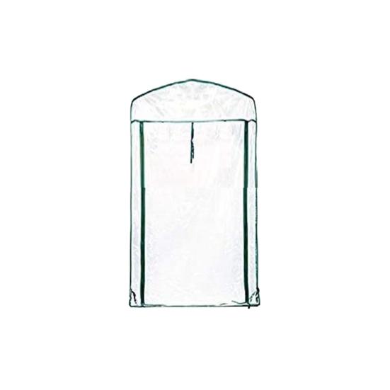 Klar PVC Drivhus-erstatningsdeksel med glidelåsdør Optimalt sollys Plantevekst Synlighet UV-bestandig drivhusfilm Hageutstyr