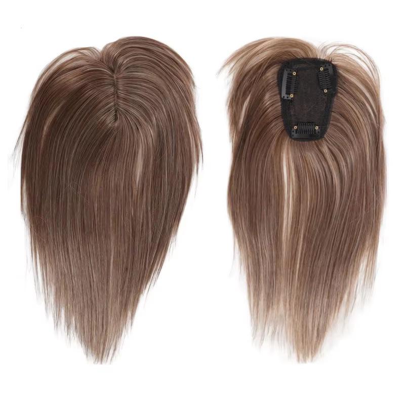 Women's Air Bangs Hair Piece for Concealing White Hair and Adding Volume