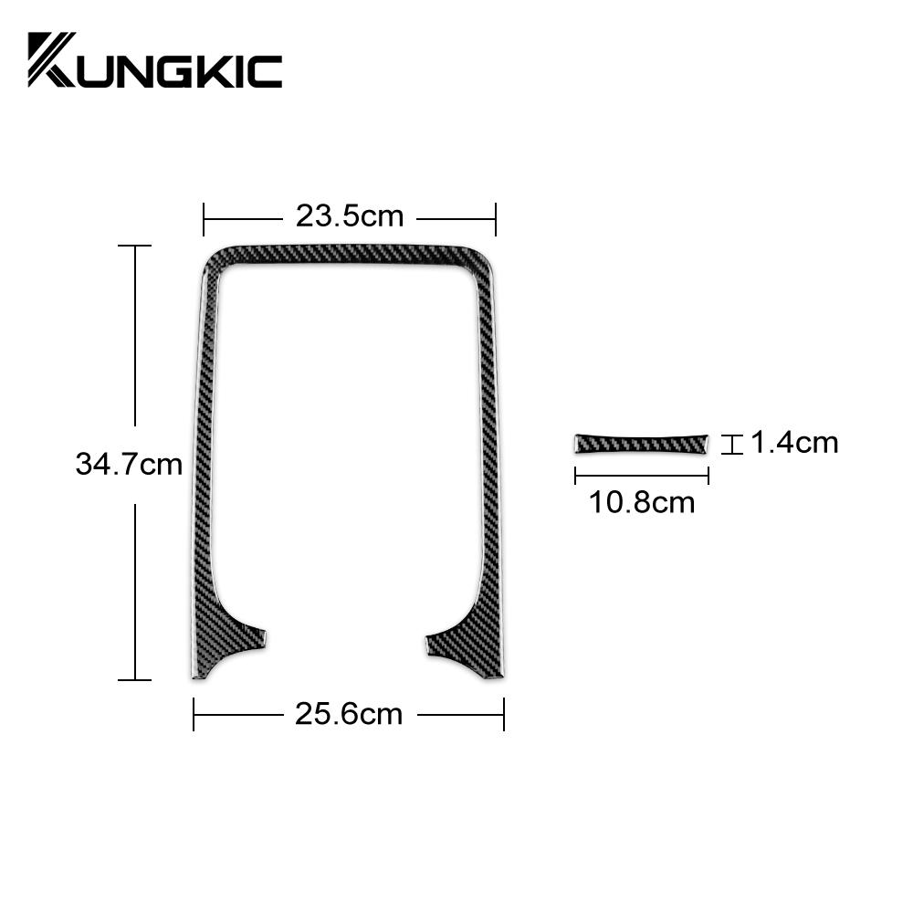 Carbon Fiber Style Interior Moulding for Dodge Durango 2014-2020 Central Control Panel Navigation Trim