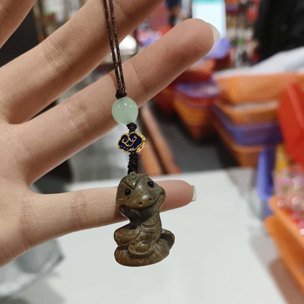 

Мини Куклы Знака Зодиака Змея Милая Зеленый Сандал Украшение Мультяшный Новый Год Резной Подвеска Подарки Style 3