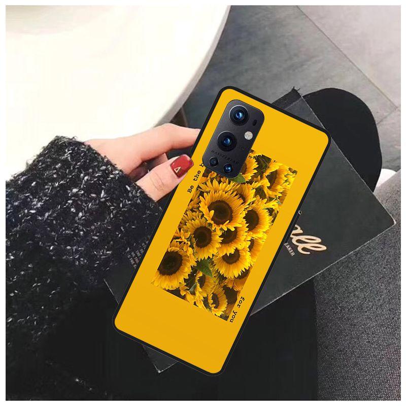 Gelber Blumendruck Ästhetik Für OnePlus Nord N10 N100 CE 5G Weiche Hüllen für One Plus 5T 6T 7T 8T 8PRO 9PRO Handyhülle Coque