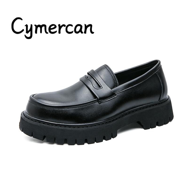 Loafers Thick Bottom Fashion Black Casual Shoes for Men Oxford Shoes Luxury Brand Formal Business Shoes Slip-on Driving Shoes