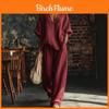 Summer Womens Casual Twopiece Set With Cotton Linen Fabric For Comfortable Daily Wear